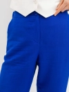 Яркие льняные брюки прямого силуэта