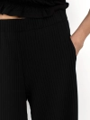 Трикотажные брюки из ткани с эффектом гофре